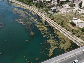 Seyhan Nehri kirliliğe teslim oldu, gönüllü genç sandalla temizliğe çıktı
