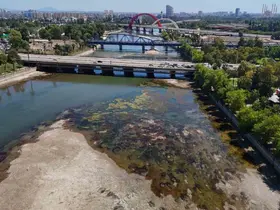 Seyhan Nehri’nde sular çekildi, kirlilik ortaya çıktı
