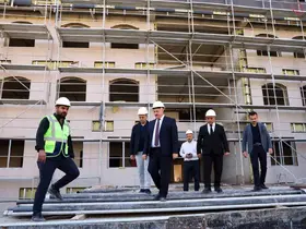 SGK İl Müdürlüğü yeni hizmet binasında çalışmalar sürüyor

