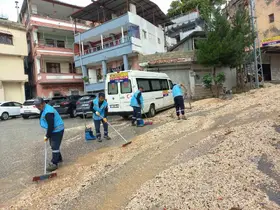 Şiddetli yağış sonrası Antakya’da temizlik ekipleri sahaya çıktı
