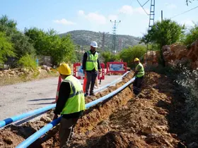 Silifke’de 30 yıllık su deposu yenilendi, 2 bin 100 metrelik hat tamamlandı
