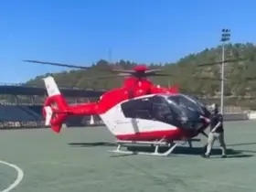 Sinop’ta ambulans helikopter yeni doğan bebek için havalandı
