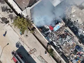 Sinop’ta eski hastane binasında yangın
