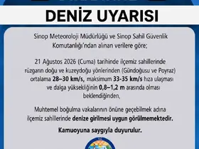 Sinop’un Türkeli ilçesinde boğulma riskine karşı alarm verildi
