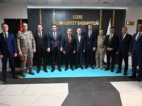 Şırnak Valisi Ekici, Cizre Cumhuriyet Başsavcısı Köroğlu ile bir araya geldi
