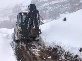 Şırnak’ta kar yolları kapattı
