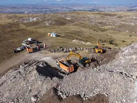 Sivas Belediyesi yeni taş ocağı açıldı, ilk sevkiyat gerçekleştirildi
