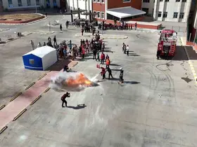 Sivas Numune Hastanesinde gerçeğini aratmayan tatbikat
