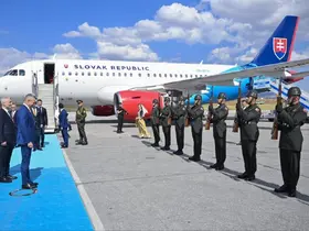 Slovakya Cumhurbaşkanı Pellegrini ve Slovenya Başbakanı Jansa Ankara’da

