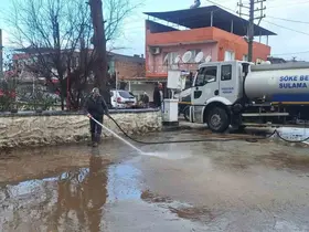 Söke’de belediye ekipleri seferber oldu
