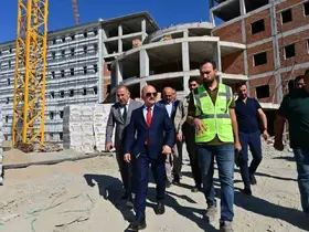 Söke’de KYK Erkek Öğrenci Yurdunda çalışmalar hız kesmeden sürüyor
