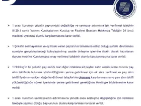 SPK’dan tasfiye süresine ilişkin basın duyurusu
