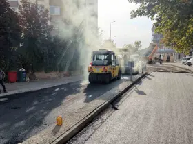 Talas Bahçelievler’de 750 ton sıcak asfalt
