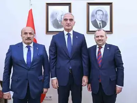 Taşköprü Belediye Başkanı Arslan, Bakan Ersoy’a Pompeipolis Antik Kentini anlattı
