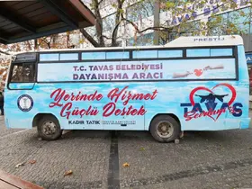 Tavas Belediyesi dayanışma aracı hizmete başladı
