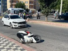 Tavşanlı’da otomobil ile motosiklet çarpıştı: 1 yaralı
