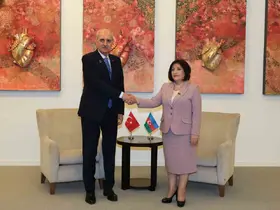 TBMM Başkanı Kurtulmuş, Azerbaycan Milli Meclisi Başkanı Gafarova ile görüştü
