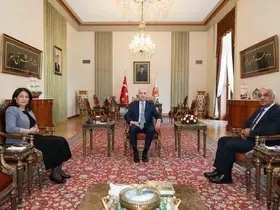 TBMM Başkanı Kurtulmuş, DEM Parti İmralı heyetini kabul etti