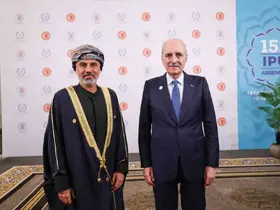 TBMM Başkanı Kurtulmuş, Umman Şura Meclisi Başkanı Al Maawali ile görüştü
