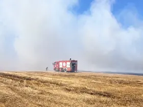 Tekirdağ’da anız yangını
