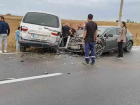 Tekirdağ’da trafik kazası: 2’si çocuk 6 yaralı
