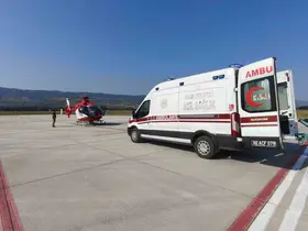 Tokat’ta kafa travması geçiren çocuk, helikopter ambulansla Ankara’ya sevk edildi
