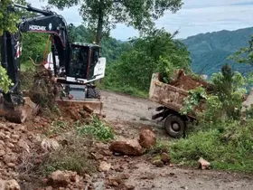 Trabzon’da ekiplerin sel ve heyelan seferberliği
