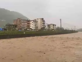 Trabzon’un Araklı ilçesinde şiddetli yağış
