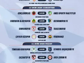 Trendyol Süper Lig’de 7-16. hafta programları açıklandı
