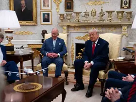 Trump, İngiltere Kralı Charles’ı Beyaz Saray’da askeri törenle karşıladı
