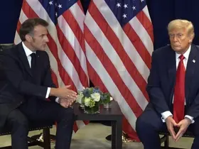 Trump ve Macron görüşmesinde Filistin anlaşmazlığı

