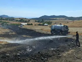 Tunceli’de ot yangını büyümeden söndürüldü
