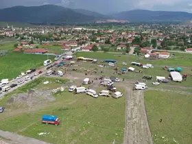Turhal’da taşkın riskine karşı hayvan pazarı yüksek bölgeye taşındı
