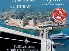 Türk Tarih Kurumu Mobil Kitap Satış Mağazası, Aydın Kent Meydanı’nda okurla buluşuyor

