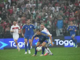 UEFA Uluslar Ligi: Türkiye: 0 - İtalya: 3 (İlk yarı)
