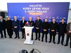 Ulaştırma ve Altyapı Bakanı Uraloğlu, Malatya Kuzey Çevre Yolu şantiyesinde inceleme yaptı
