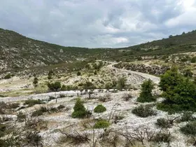 Uşak’ın yüksek kesimlerinde dolu yağışı etkili oldu
