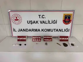 Uşak’ta jandarmadan uyuşturucu operasyonunda 4 kişi tutuklandı
