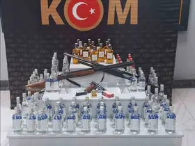 Uşak’ta kaçak alkol ve sigara operasyonu
