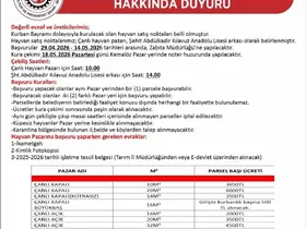 Uşak’ta kurban satış yerleri belli oldu
