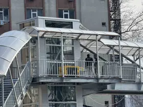 Üst geçit asansöründe sona gelindi

