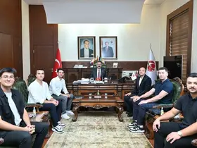 Vali Aksoy, ödüllü Mavera Teknoloji Takımı’nı makamında ağırladı
