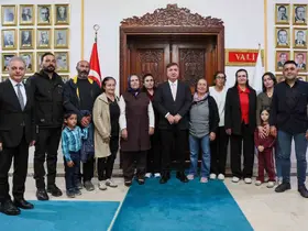 Vali Aydoğdu, Kureyşli Sarıkaya köyü sakinlerini ağırladı
