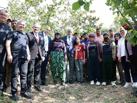Vali Makas, Cumayeri’nde fındık hasadına katıldı
