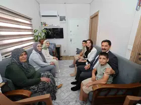 Vali Masatlı, "Yüreğimizdeki Işık Projesi" kapsamında Bilgin ailesiyle bir araya geldi
