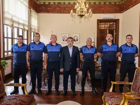 Vali Sözer, Zabıta Haftası dolayısıyla zabıta personelini kabul etti
