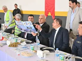 Vali Zorluoğlu, MOSTİM Projesi inşaat alanında incelemelerde bulundu

