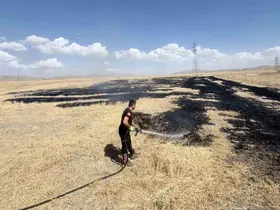 Van’da örtü üstü yangını
