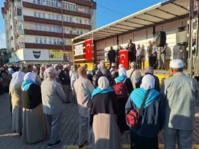 Vezirköprü’de hac kafilesi uğurlama programı
