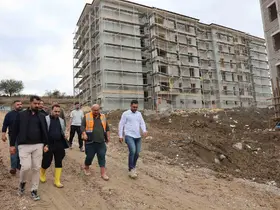 Vezirköprü’de TOKİ projesinde çalışmalar sürüyor
